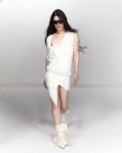 Draped Dress-Onrushw23fh-APOC STORE