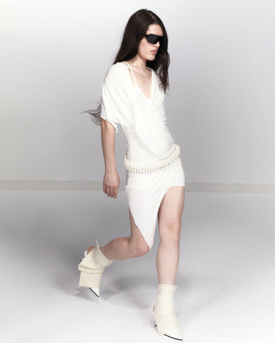 Draped Dress-Onrushw23fh-APOC STORE