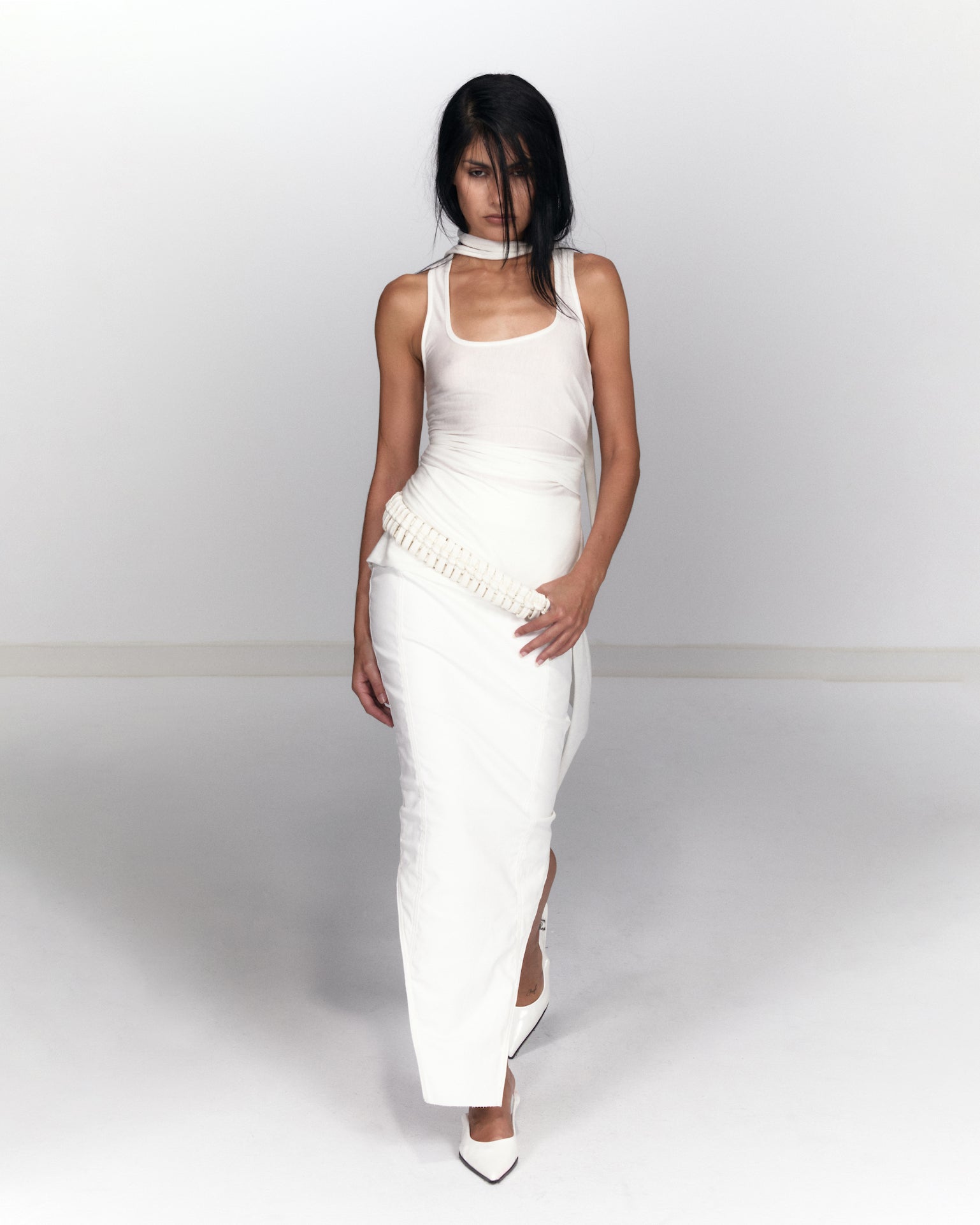 Braided Strap - Ivory-Onrushw23fh-APOC STORE