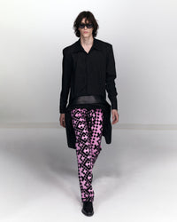 Grid Trousers - Pink-Onrushw23fh-APOC STORE
