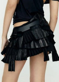 Twirl Mini Skirt Black-Onrushw23fh-APOC STORE