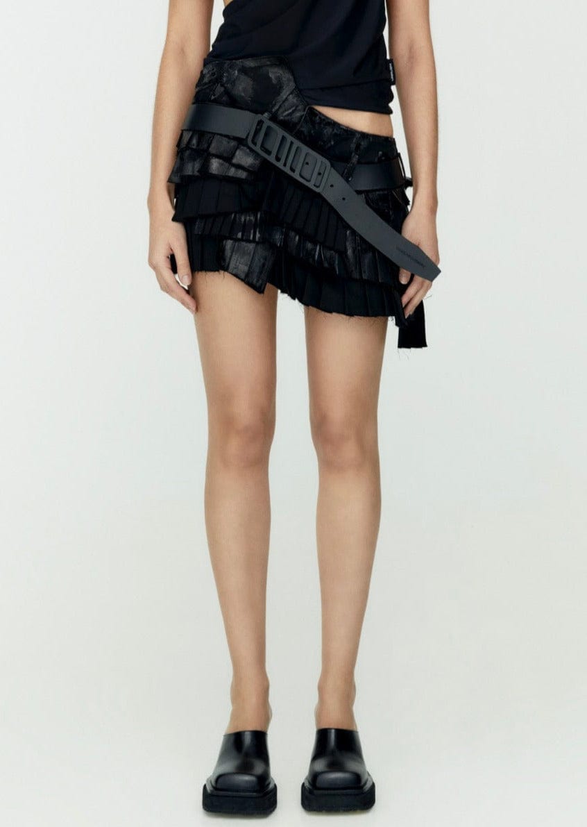Twirl Mini Skirt Black-Onrushw23fh-APOC STORE
