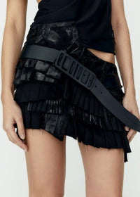 Twirl Mini Skirt Black-Onrushw23fh-APOC STORE