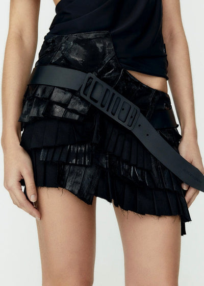 Twirl Mini Skirt Black-Onrushw23fh-APOC STORE