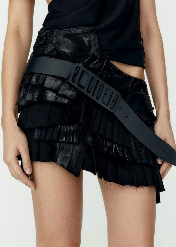 Twirl Mini Skirt Black-Onrushw23fh-APOC STORE