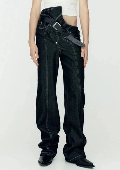Twirl Jeans Black-Onrushw23fh-APOC STORE