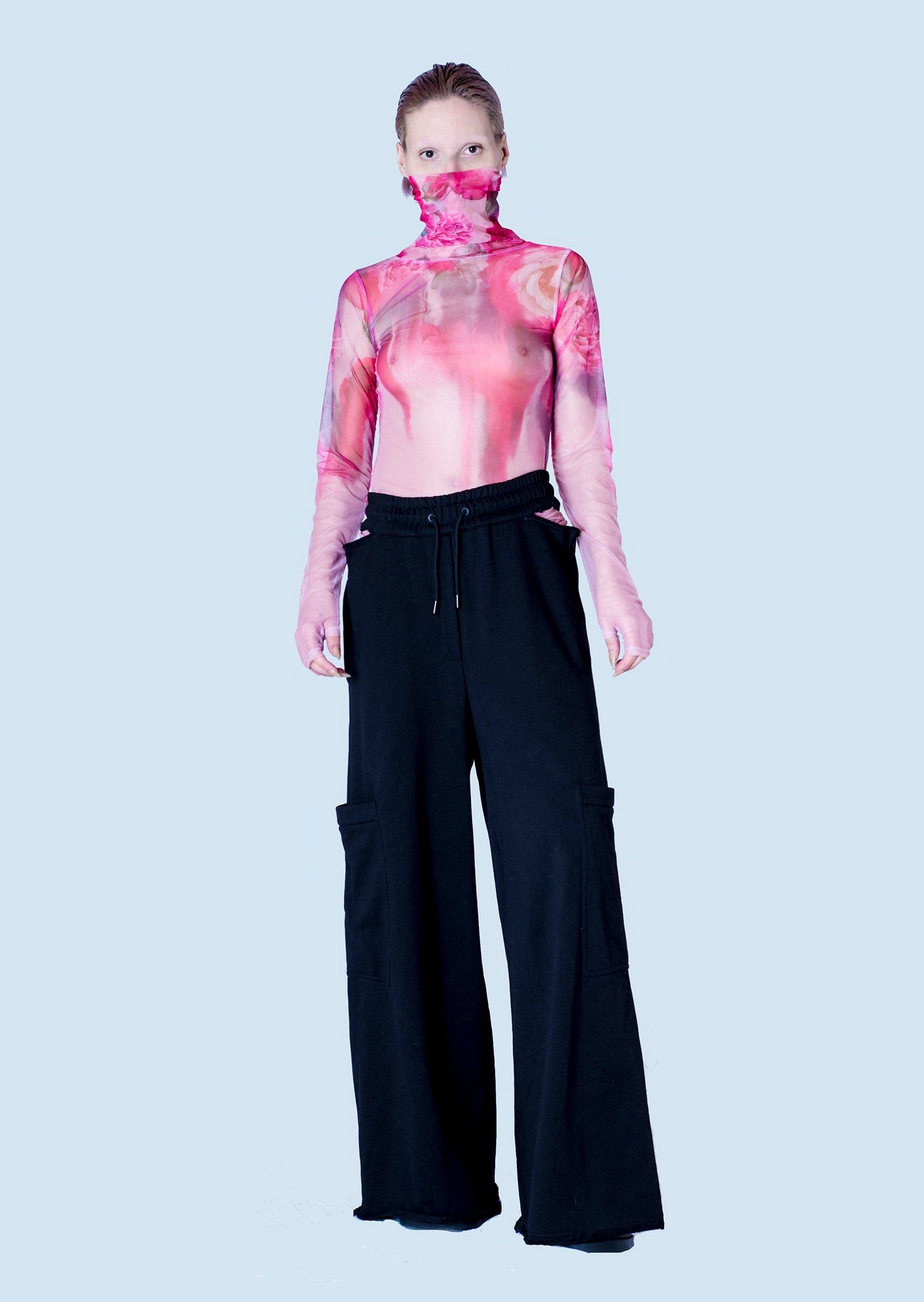 "MELTING ROSES" TURTLENECK-KAWAkEY-APOC STORE