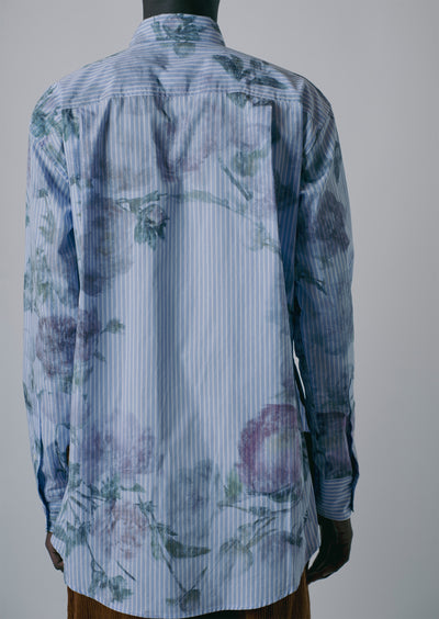 "VINTAGE FLORAL" STRIPE SHIRT-KAWAkEY-APOC STORE