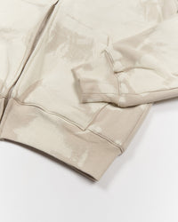 Painted Zip-Up Hoodie Beige-EGNARTS-APOC STORE