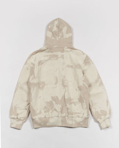 Painted Zip-Up Hoodie Beige-EGNARTS-APOC STORE