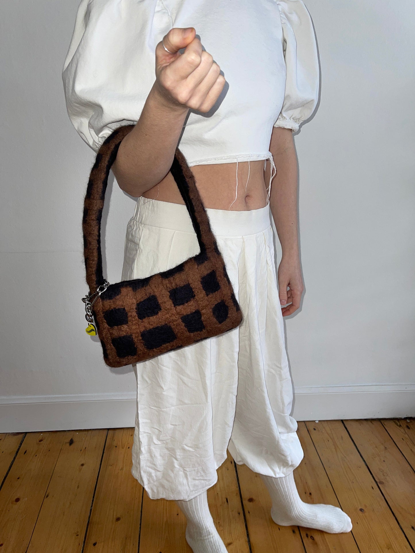 PLAID BAG #2 - Charcoal / Mid Brown-Carboot-APOC STORE