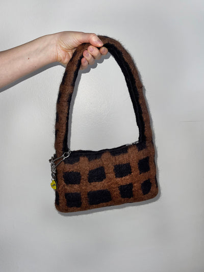 PLAID BAG #2 - Charcoal / Mid Brown-Carboot-APOC STORE