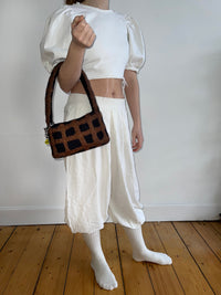 PLAID BAG #2 - Charcoal / Mid Brown-Carboot-APOC STORE