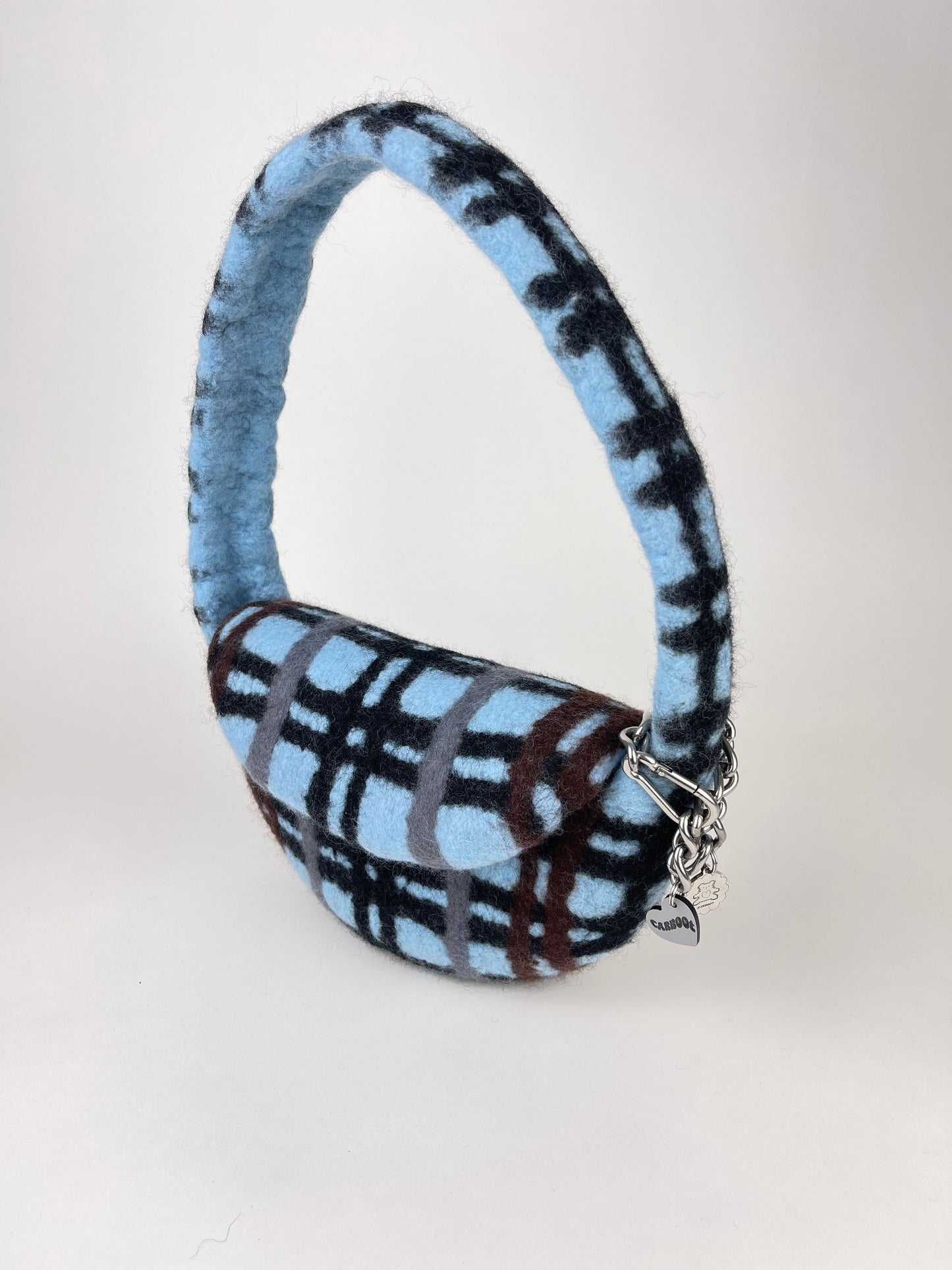 PLAID BAG #3 - Baby Blue / Black-Carboot-APOC STORE