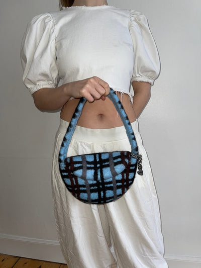PLAID BAG #3 - Baby Blue / Black-Carboot-APOC STORE