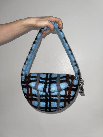 PLAID BAG #3 - Baby Blue / Black-Carboot-APOC STORE