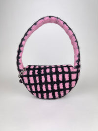PLAID BAG #4 - Baby Pink / Black-Carboot-APOC STORE
