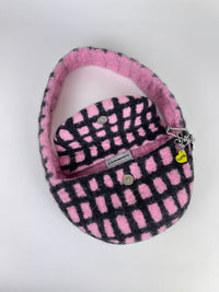 PLAID BAG #4 - Baby Pink / Black-Carboot-APOC STORE