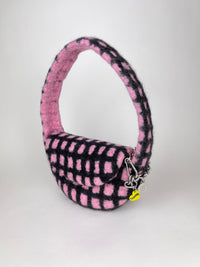 PLAID BAG #4 - Baby Pink / Black-Carboot-APOC STORE