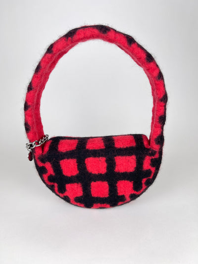 PLAID BAG #5 - Red / Black-Carboot-APOC STORE