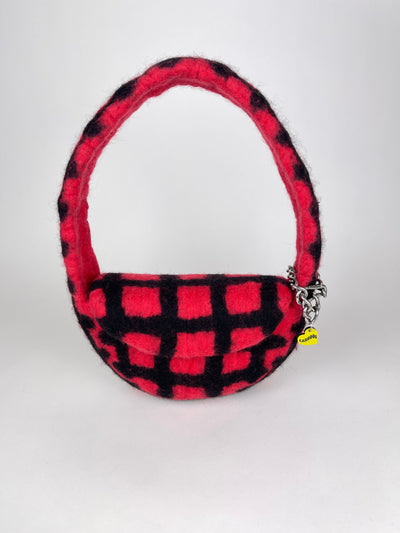 PLAID BAG #5 - Red / Black-Carboot-APOC STORE