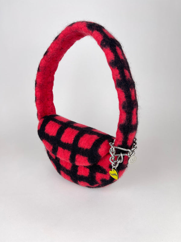 PLAID BAG #5 - Red / Black-Carboot-APOC STORE