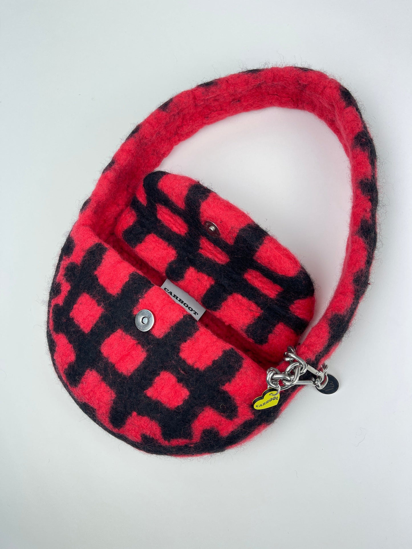 PLAID BAG #5 - Red / Black-Carboot-APOC STORE