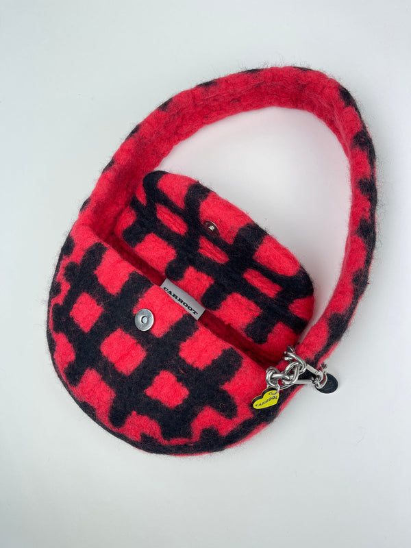 PLAID BAG #5 - Red / Black-Carboot-APOC STORE