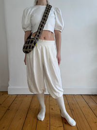 PLAID BAG CROSSBODY #7 - Charcoal / Beige-Carboot-APOC STORE