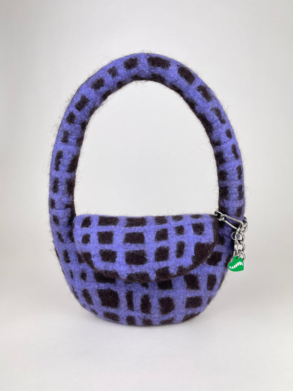 PLAID BAG #14 - Bitter Choc / Purple-Carboot-APOC STORE