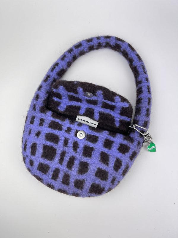 PLAID BAG #14 - Bitter Choc / Purple-Carboot-APOC STORE