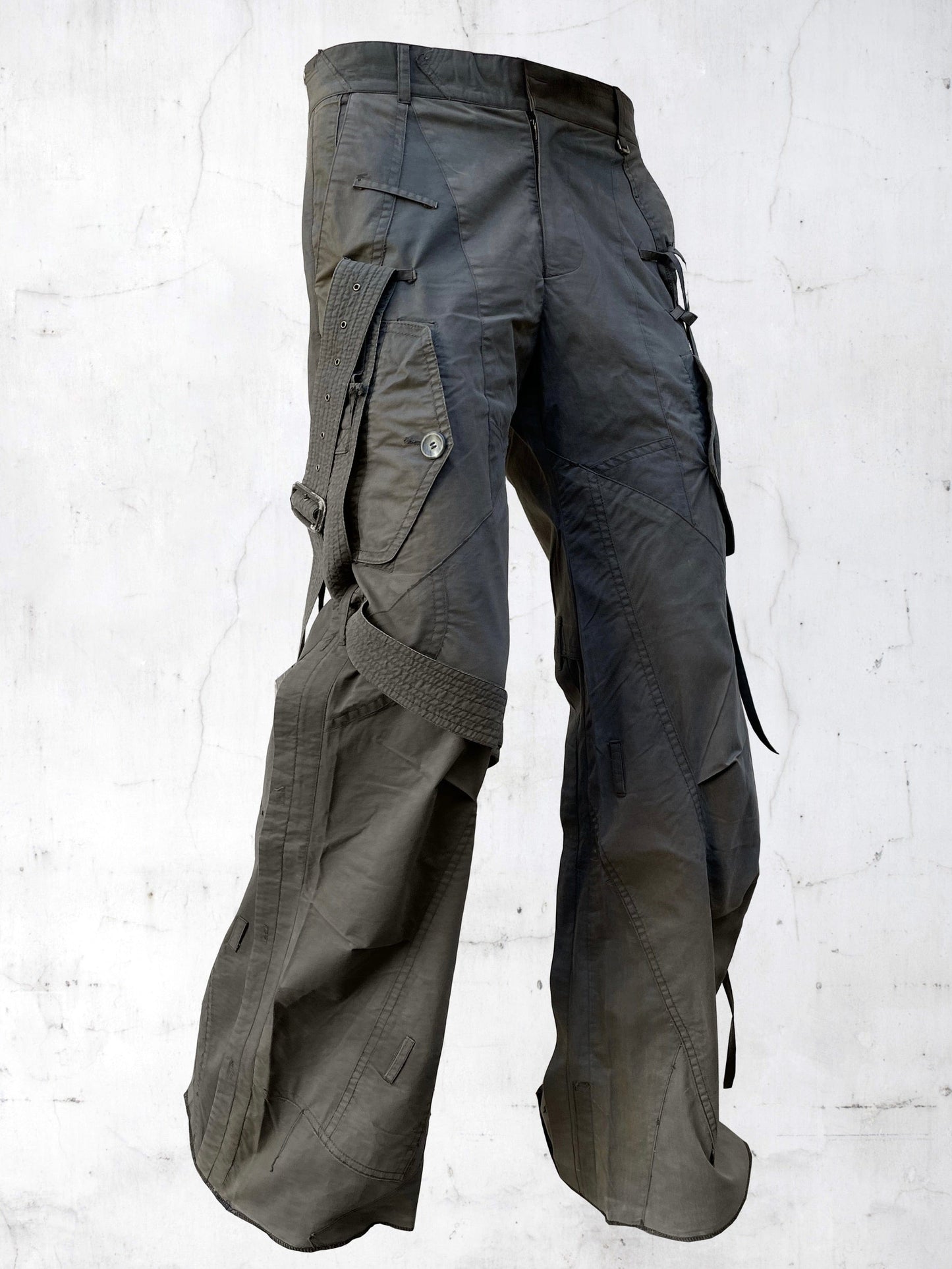 SUBMARINE PATCHWORK PANTS KAKI-UNDER THE SIGN-APOC STORE