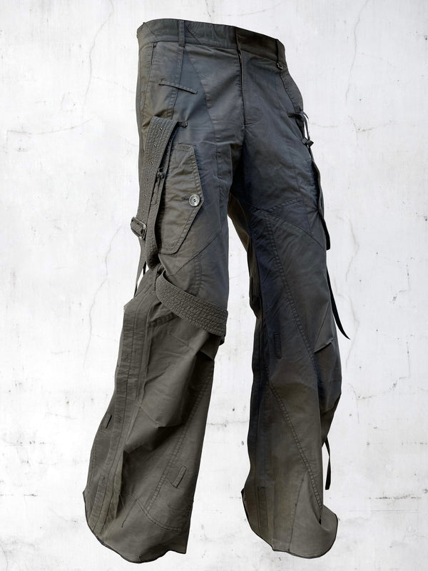 SUBMARINE PATCHWORK PANTS KAKI-UNDER THE SIGN-APOC STORE