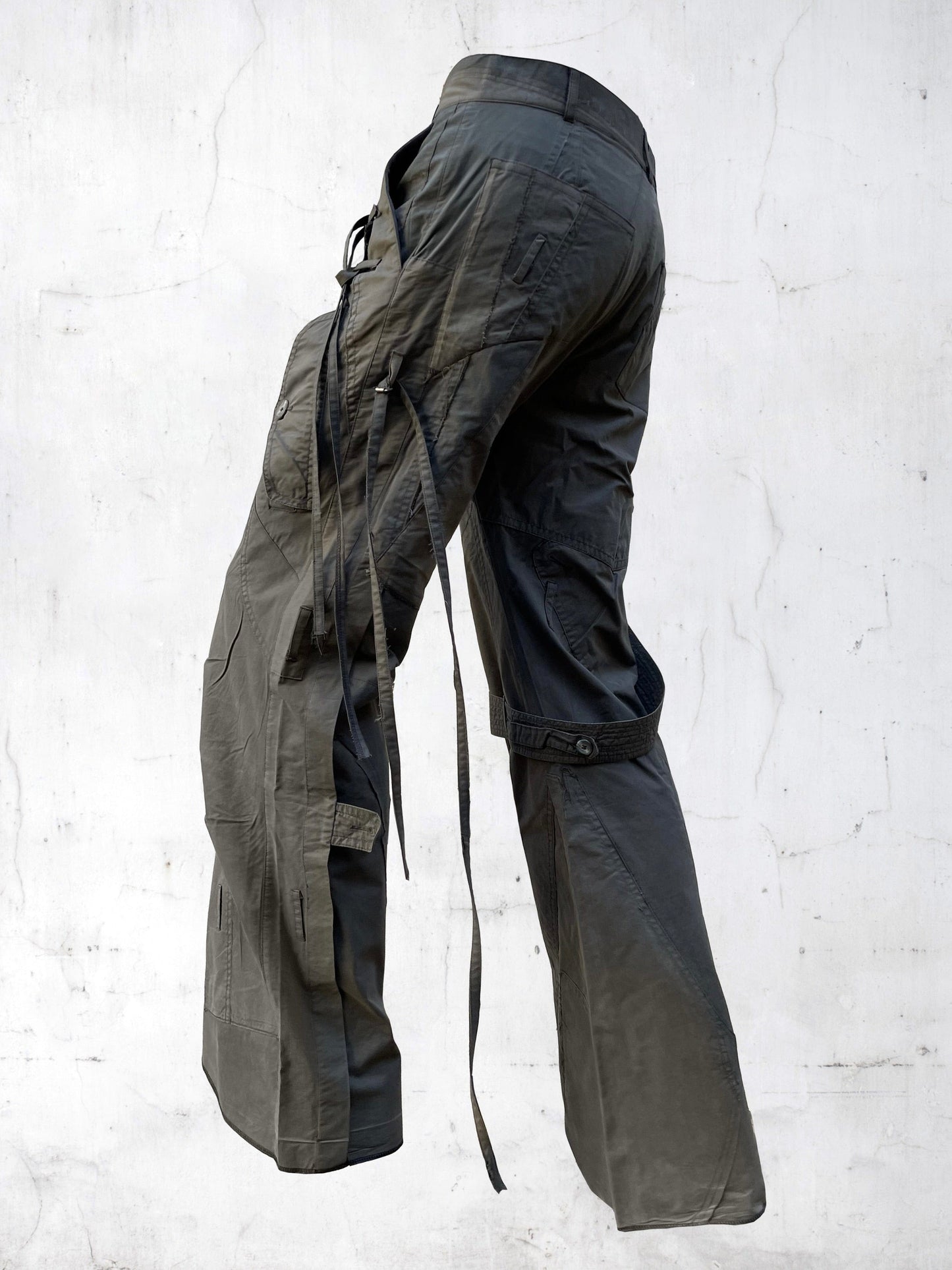 SUBMARINE PATCHWORK PANTS KAKI-UNDER THE SIGN-APOC STORE