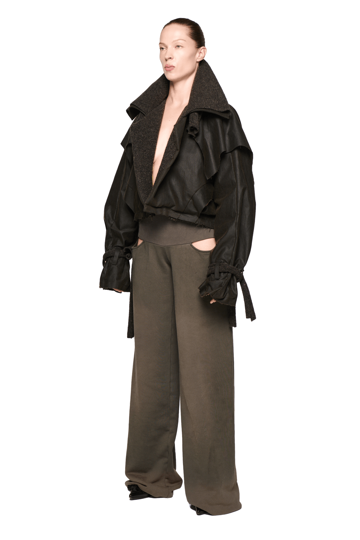 Bleached North Pant - Petrol-Karlaidlaw-APOC STORE