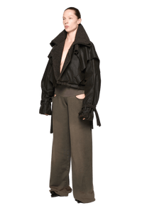 Bleached North Pant - Petrol-Karlaidlaw-APOC STORE