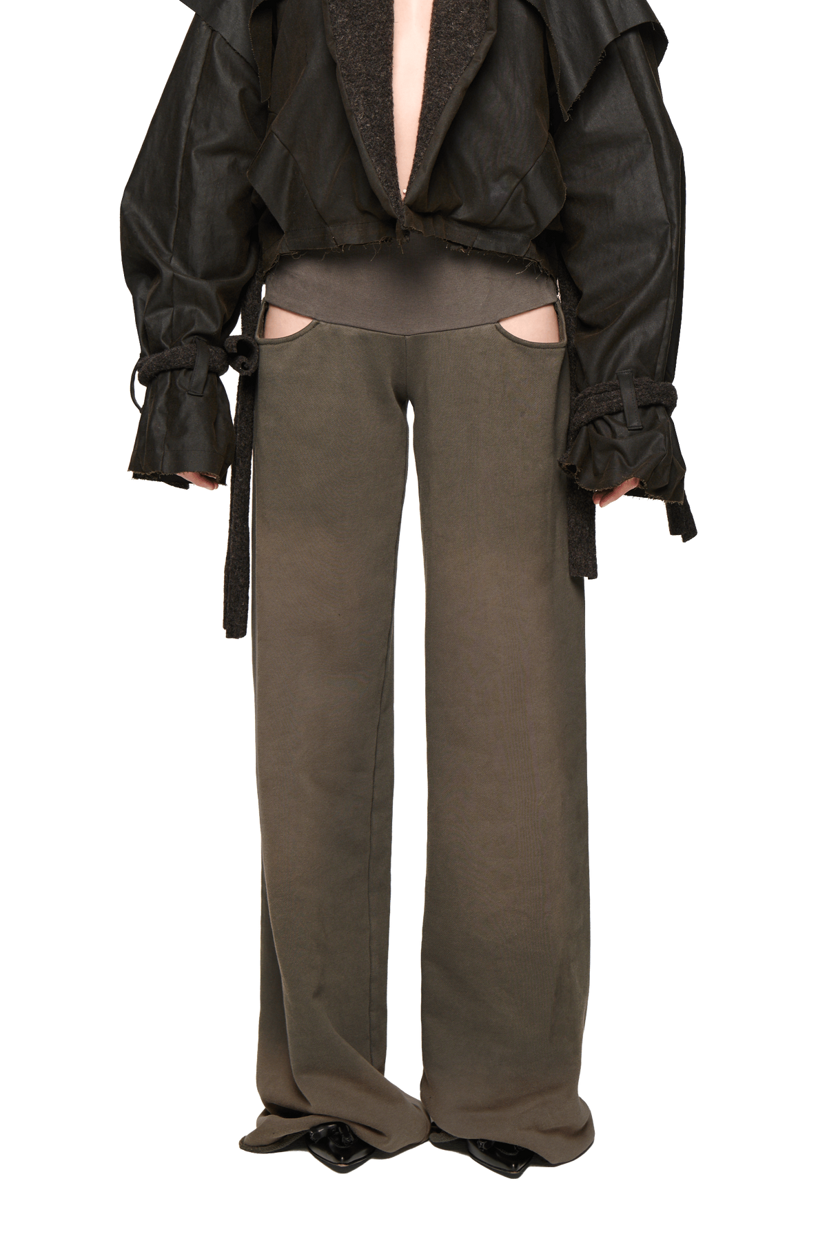 Bleached North Pant - Petrol-Karlaidlaw-APOC STORE