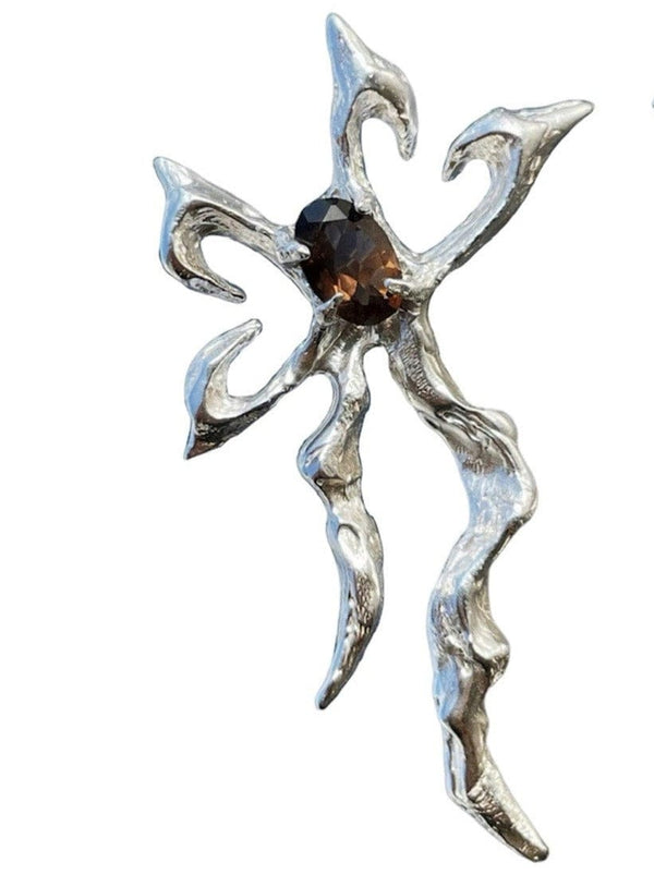 Harmony Earrings Smokey Quartz-Moira x Mel-APOC STORE