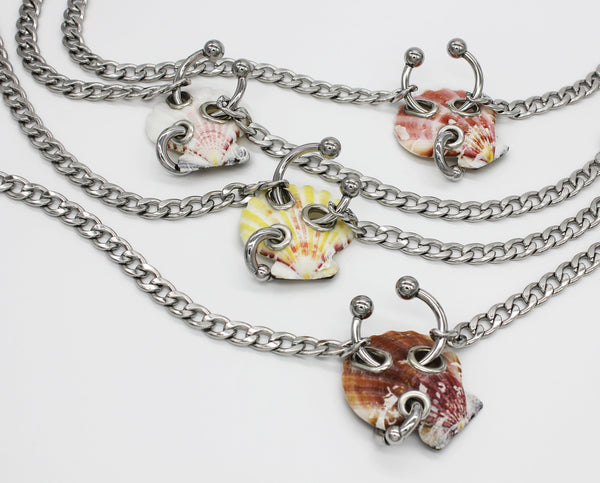 Pierced Shell Necklace-Corrina Goutos-APOC STORE