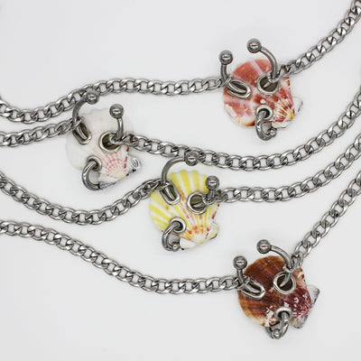 Pierced Shell Necklace-Corrina Goutos-APOC STORE