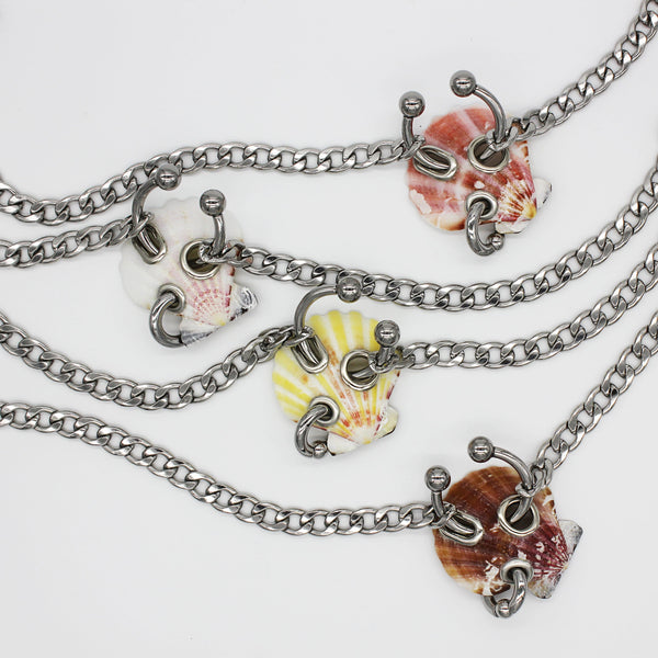 Pierced Shell Necklace-Corrina Goutos-APOC STORE