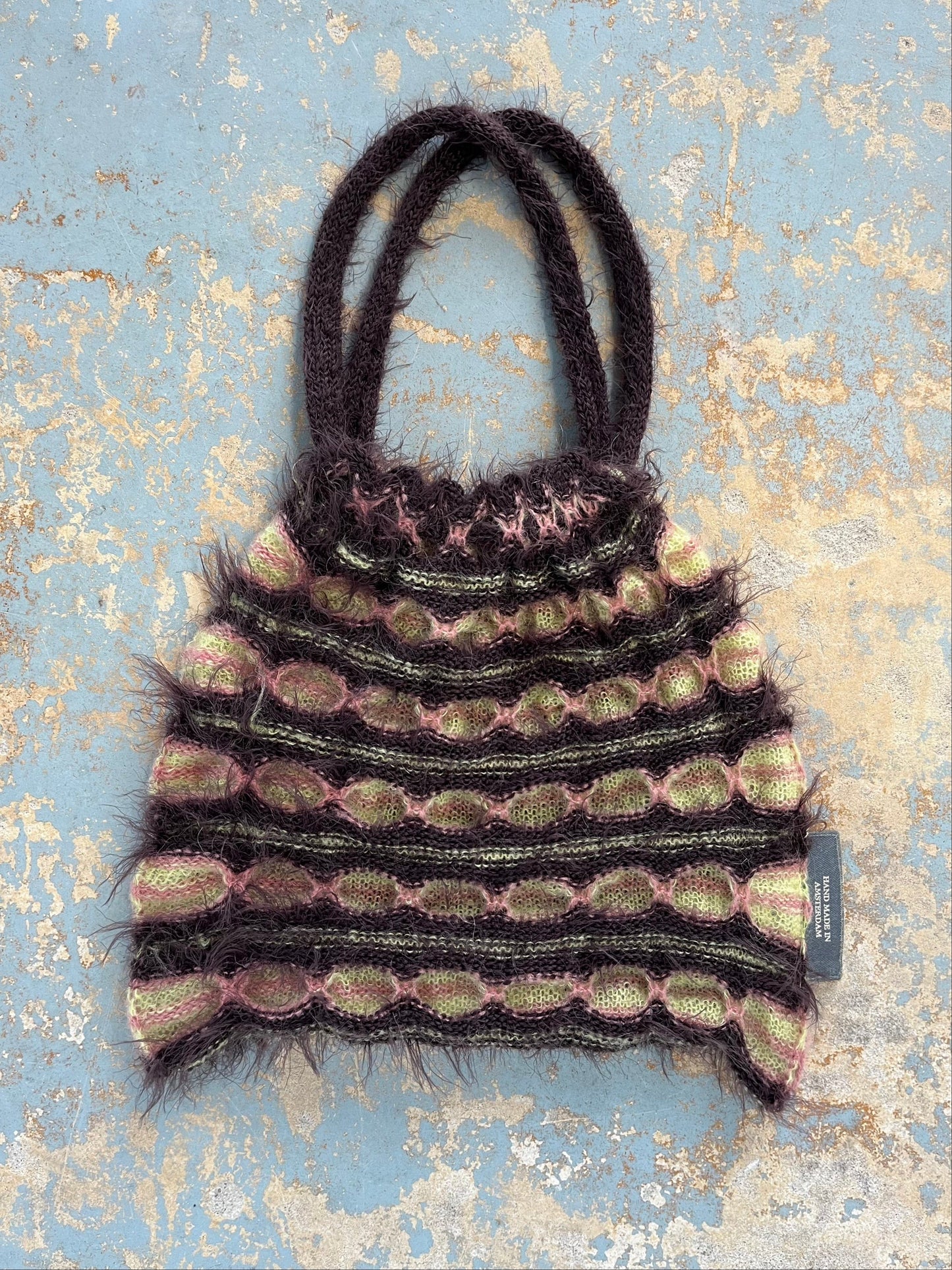 Reversible Knitted Bag Pink-deparel-APOC STORE