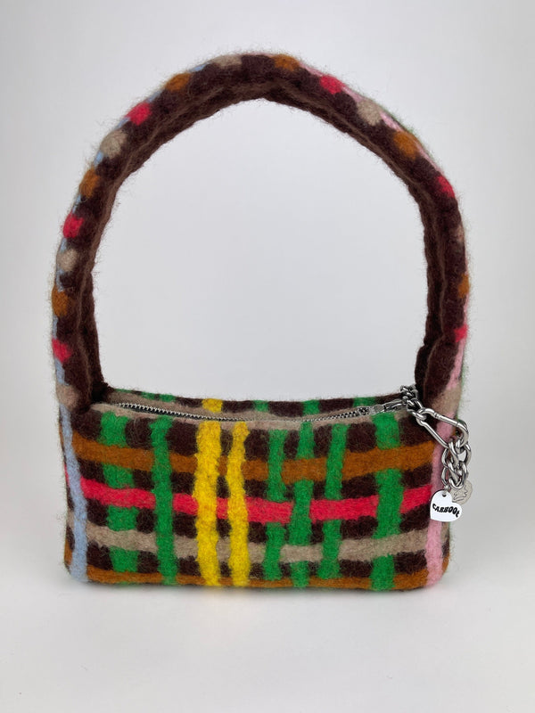 PLAID BAG #1 - Brown w/ Multicolour-Carboot-APOC STORE