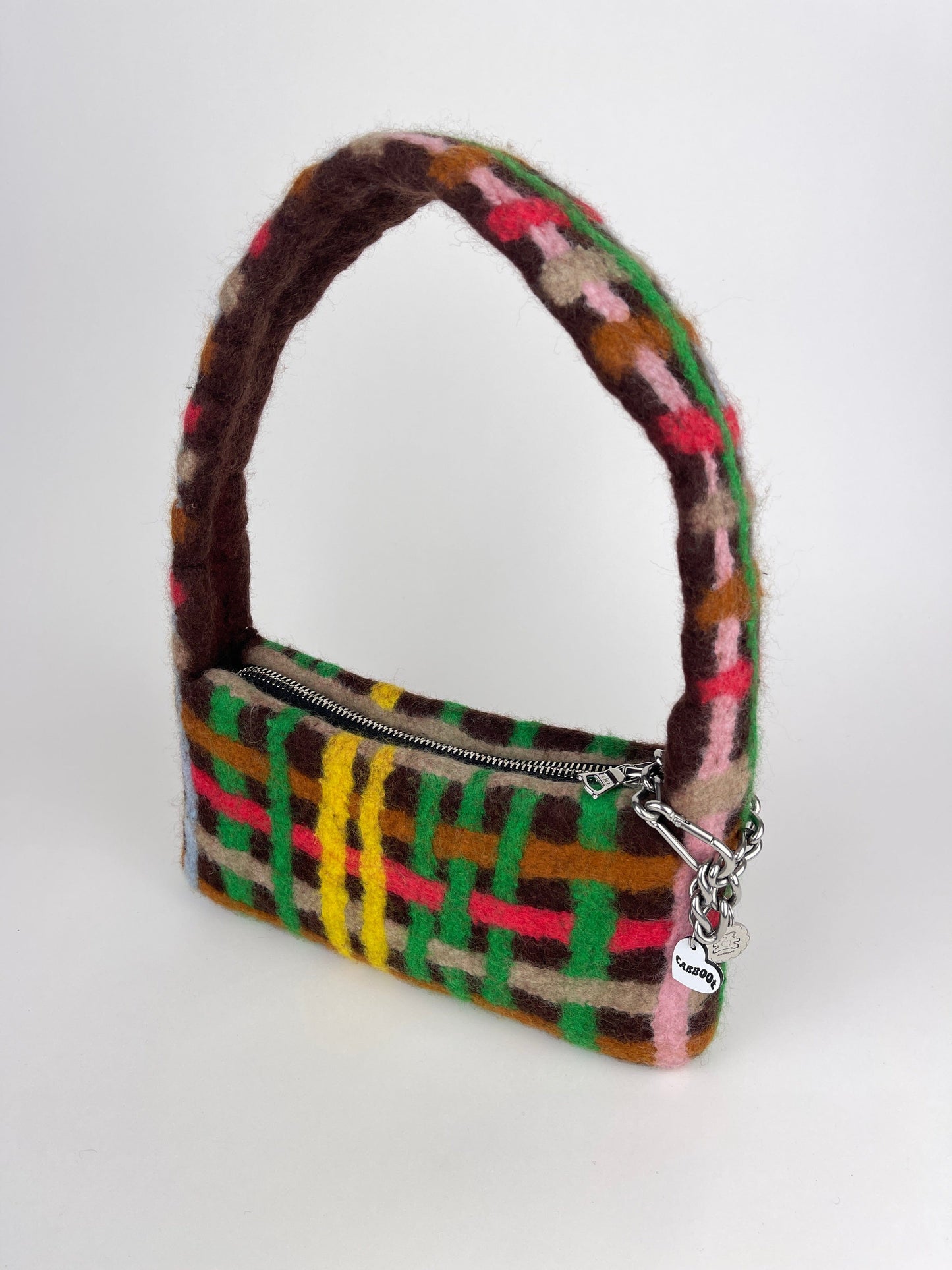 PLAID BAG #1 - Brown w/ Multicolour-Carboot-APOC STORE