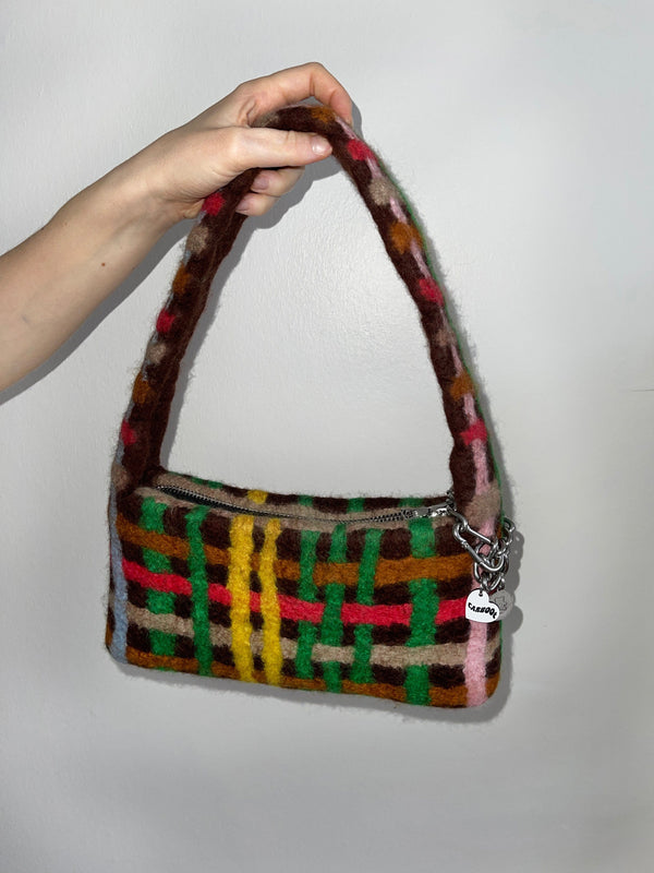 PLAID BAG #1 - Brown w/ Multicolour-Carboot-APOC STORE