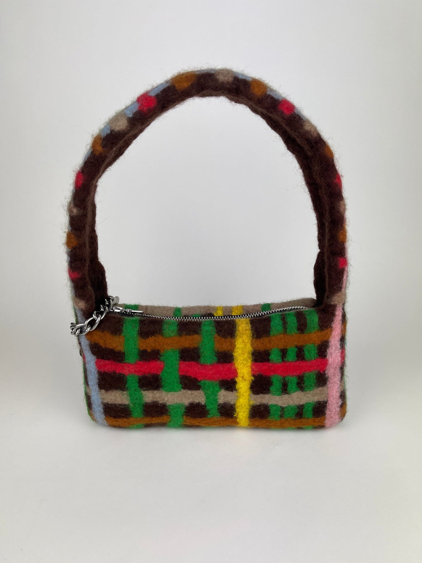 PLAID BAG #1 - Brown w/ Multicolour-Carboot-APOC STORE