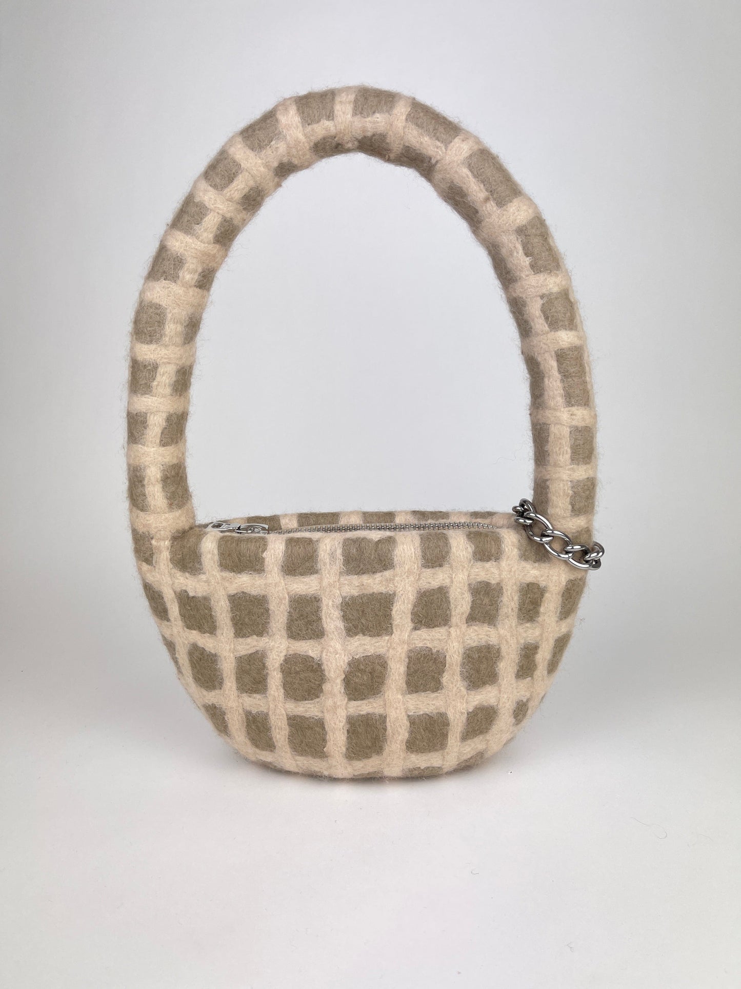 PLAID BAG #12 - Beige / Cream-Carboot-APOC STORE
