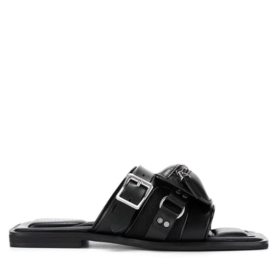 Reel Black Bag Belts Sandals-untitlab-APOC STORE
