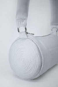QUILTED COLUMN BAG WHITE-Fior di Latte-APOC STORE