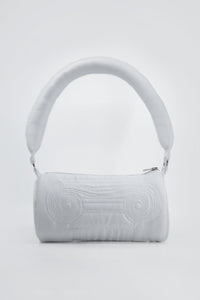 QUILTED COLUMN BAG WHITE-Fior di Latte-APOC STORE